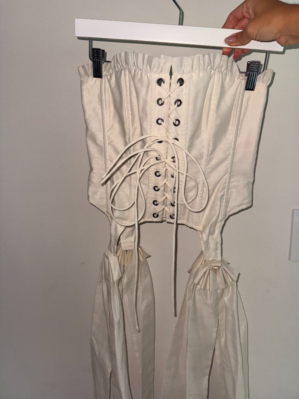Selkie Corset Beige White S - Picture 6 of 7